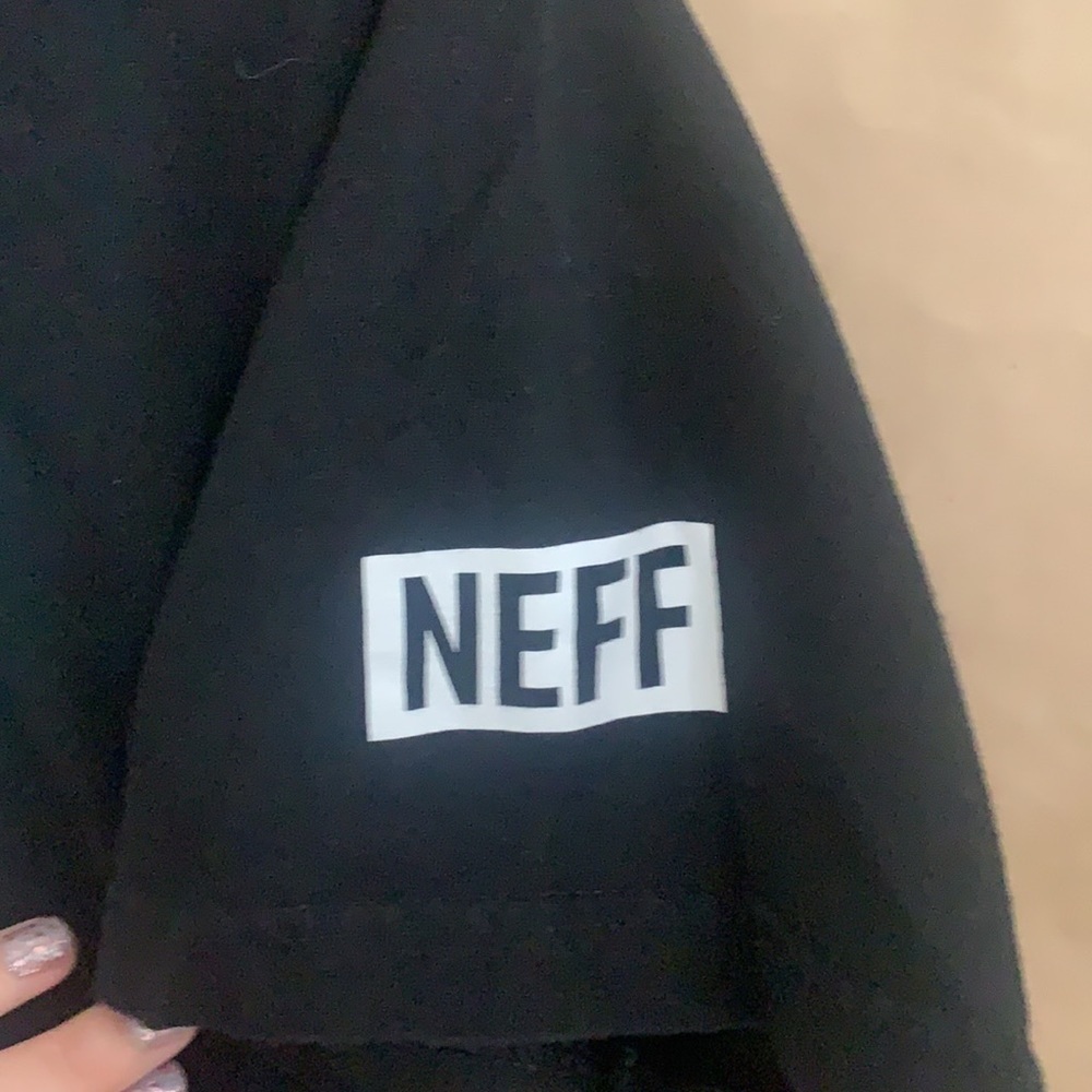 Neff by Disney Black Floral Mickey Mouse T-shirt - Picture 3 of 4